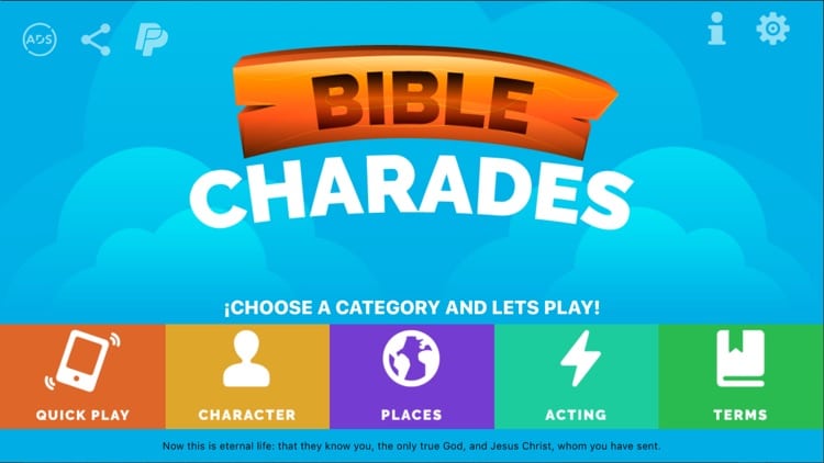screenshot bible charades
