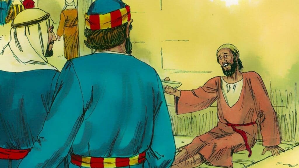 Heroes: Man begging for alms