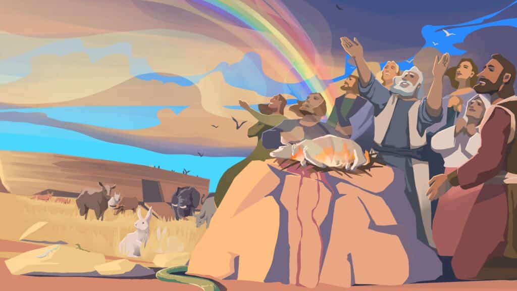 5 Interesting Facts About Noah and the Great Flood 16 Heroes: Noah and his family offering sacrifice to God