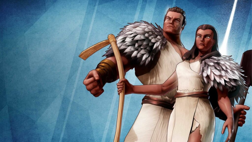 adam and eve banner on heroes bible trivia game