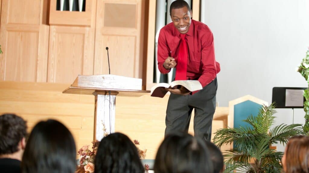 Who Were the “Heroes” Behind the Game Development of Heroes? 16 Heroes: Preacher in church