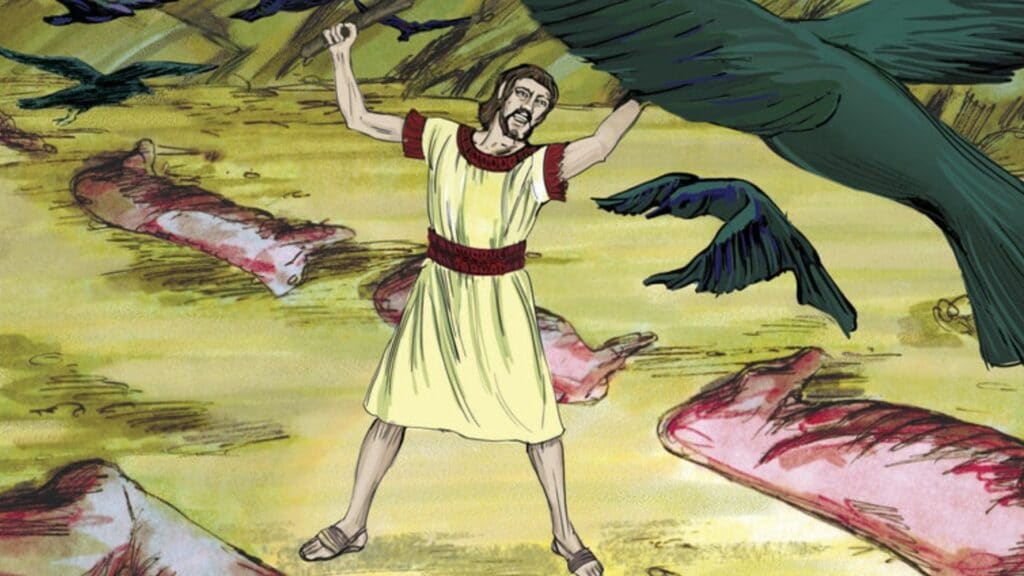 Abraham Cutting Animals in Half