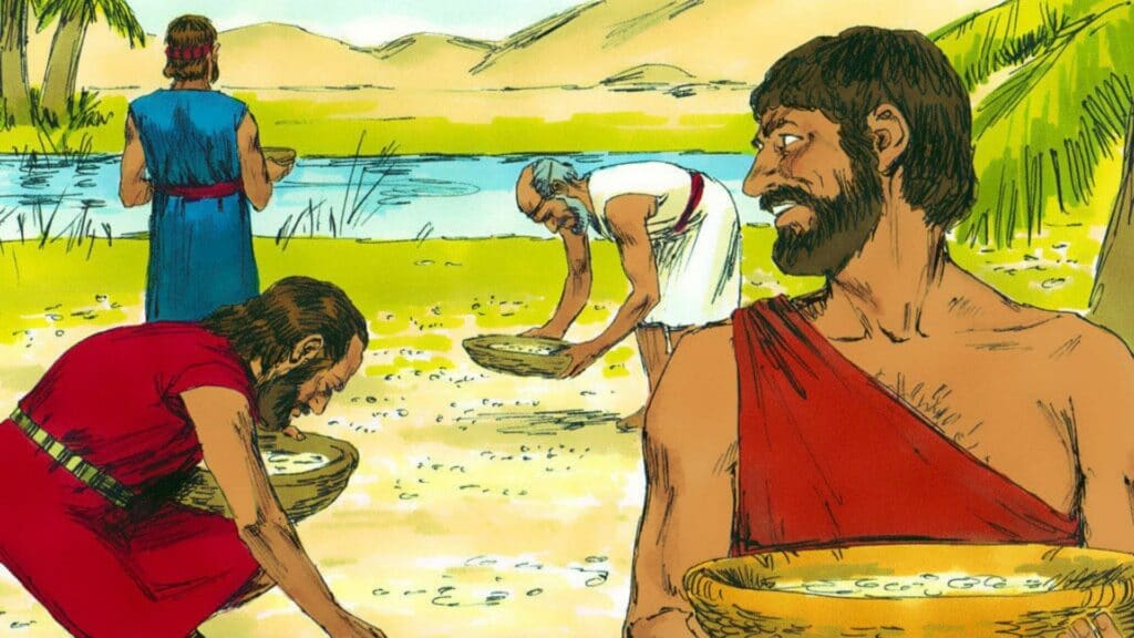 Heroes: Israelites getting manna