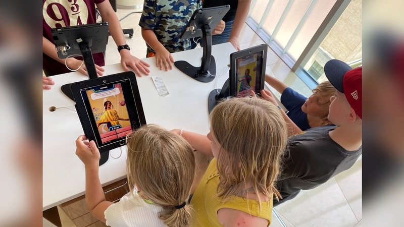 Playing Heroes Bible Trivia Game