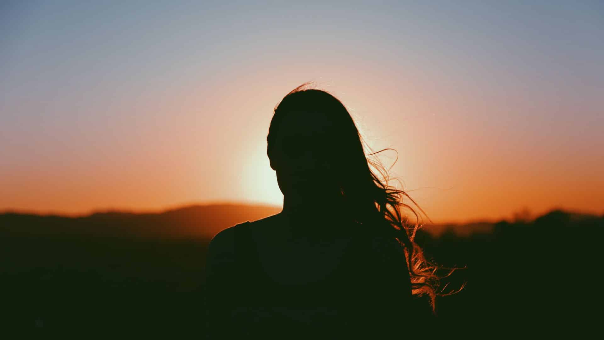 silhouette of a woman