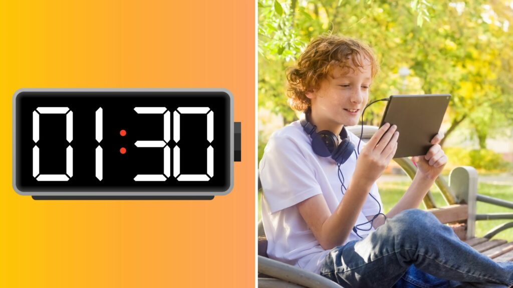 Quanto tempo de tela é demais para seus filhos? Curadoria 54 Heroes: 1,5 horas de tempo diário de tela para crianças de 10 a 12 anos