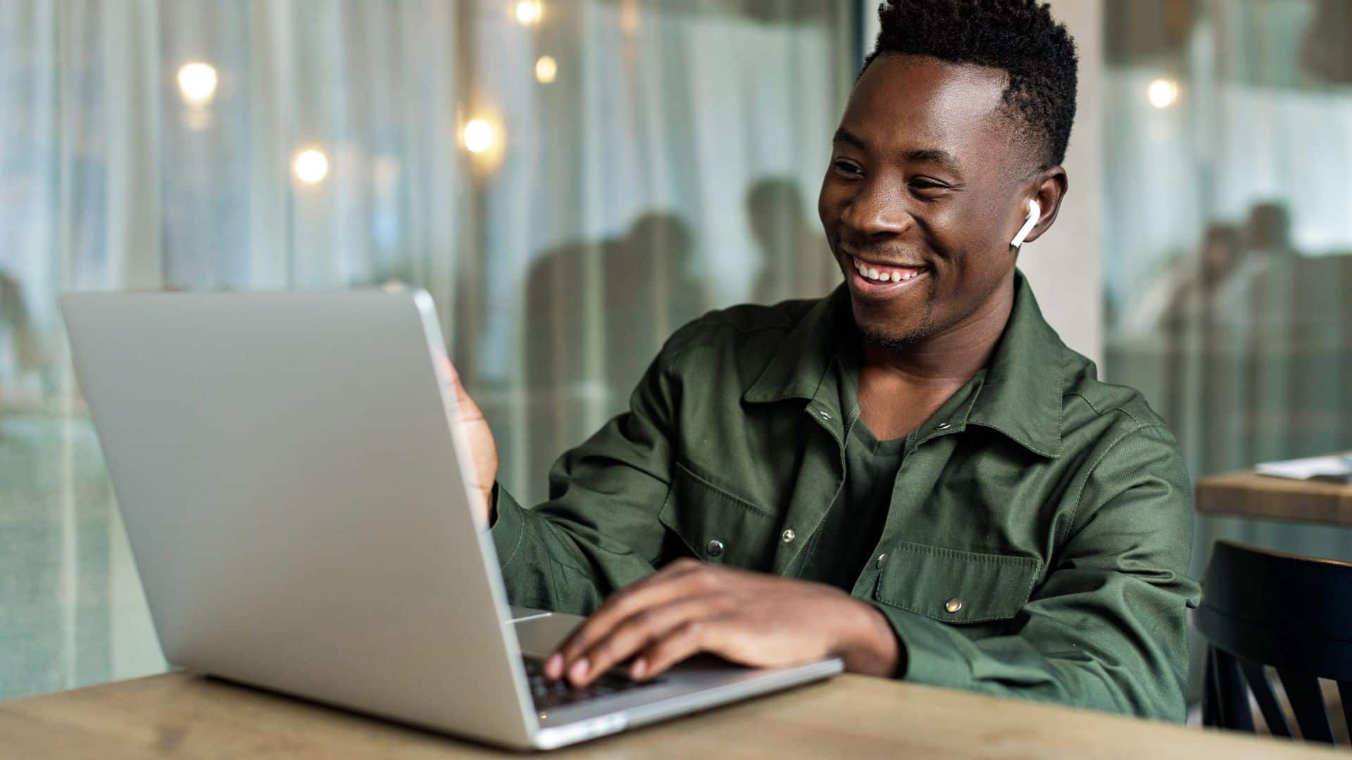 Heroes: man using laptop