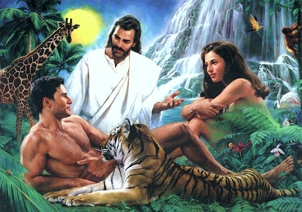 Heroes: adam and eve with Jesus